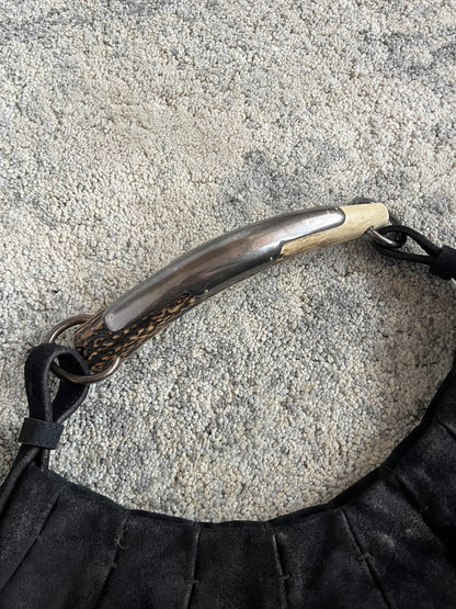 Yves Saint Laurent FW2002 suede mombasa bag