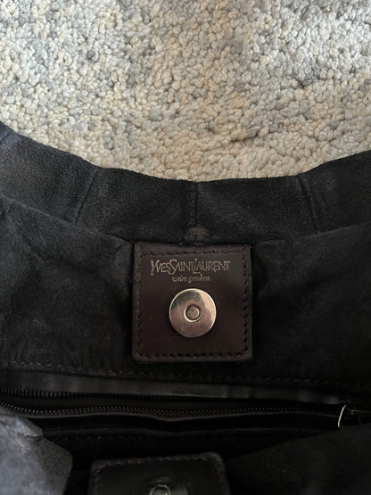 Yves Saint Laurent FW2002 suede mombasa bag