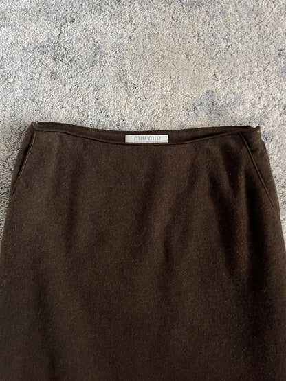 Miu Miu FW1999 wool skirt