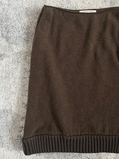 Miu Miu FW1999 wool skirt