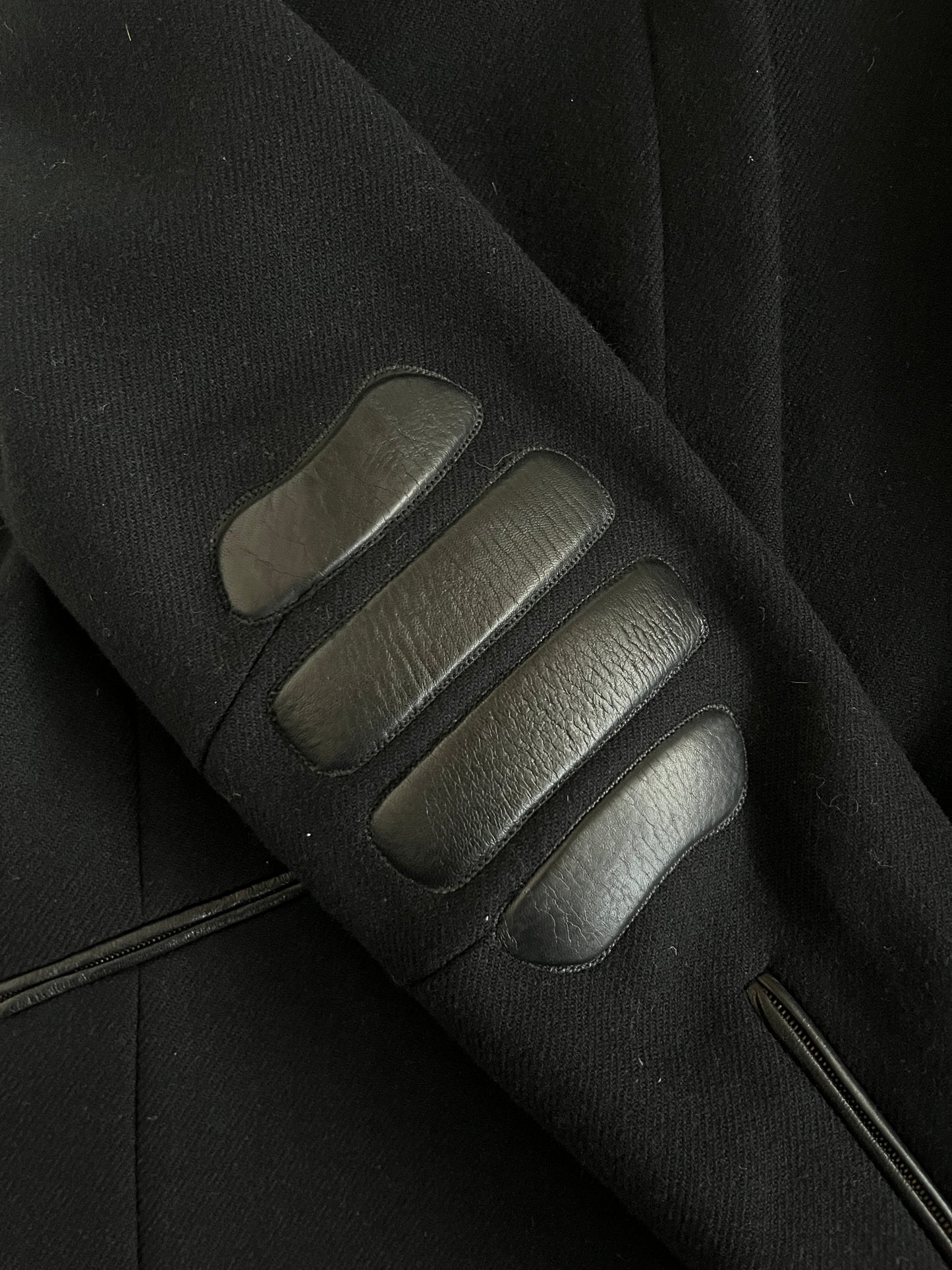 Prada FW1999 wool & leather jacket