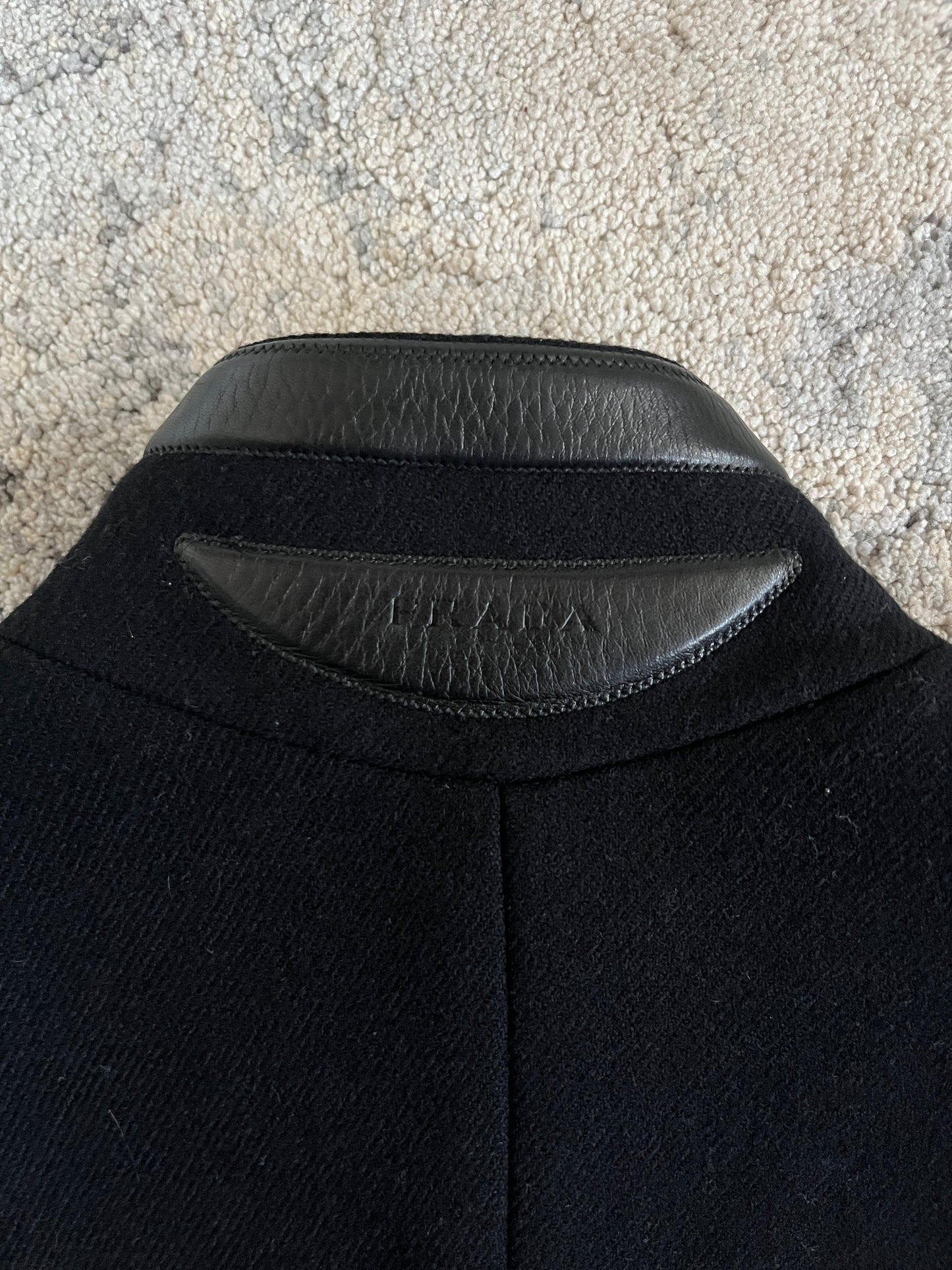 Prada FW1999 wool & leather jacket