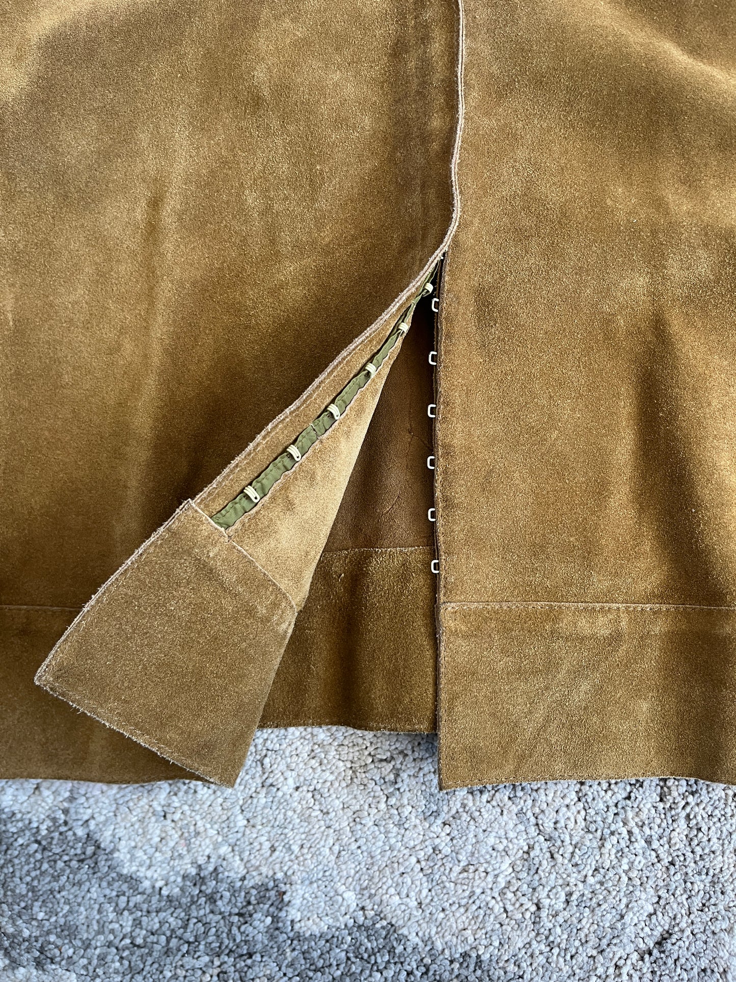 Miu Miu SS1999 suede jacket with bra closure