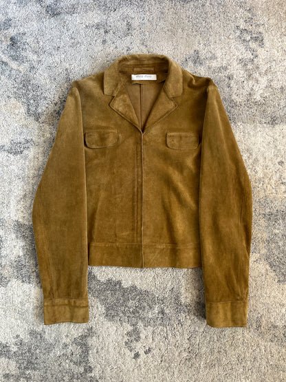 Miu Miu SS1999 suede jacket with bra closure