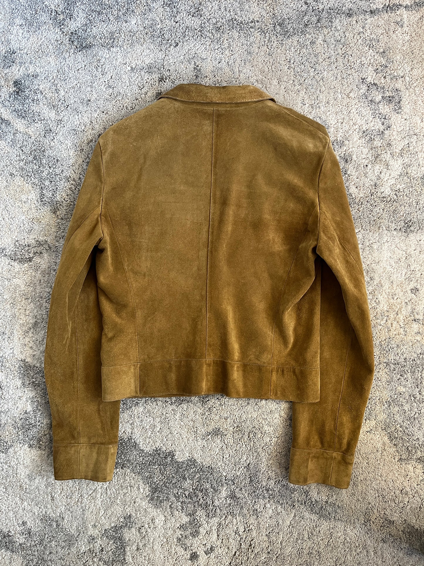 Miu Miu SS1999 suede jacket with bra closure
