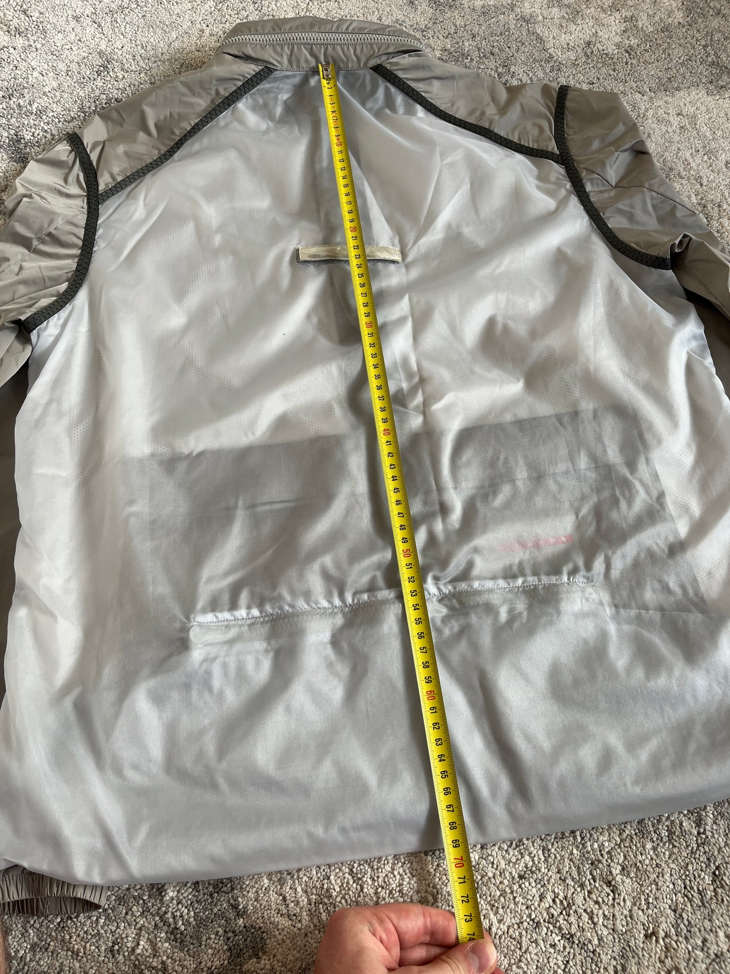 Prada SS2000 light transparent back jacket