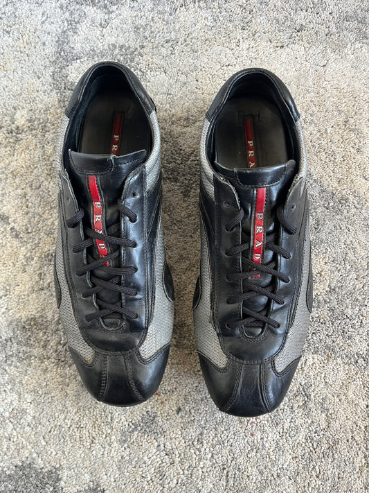 Prada 2000's leather flat trainers