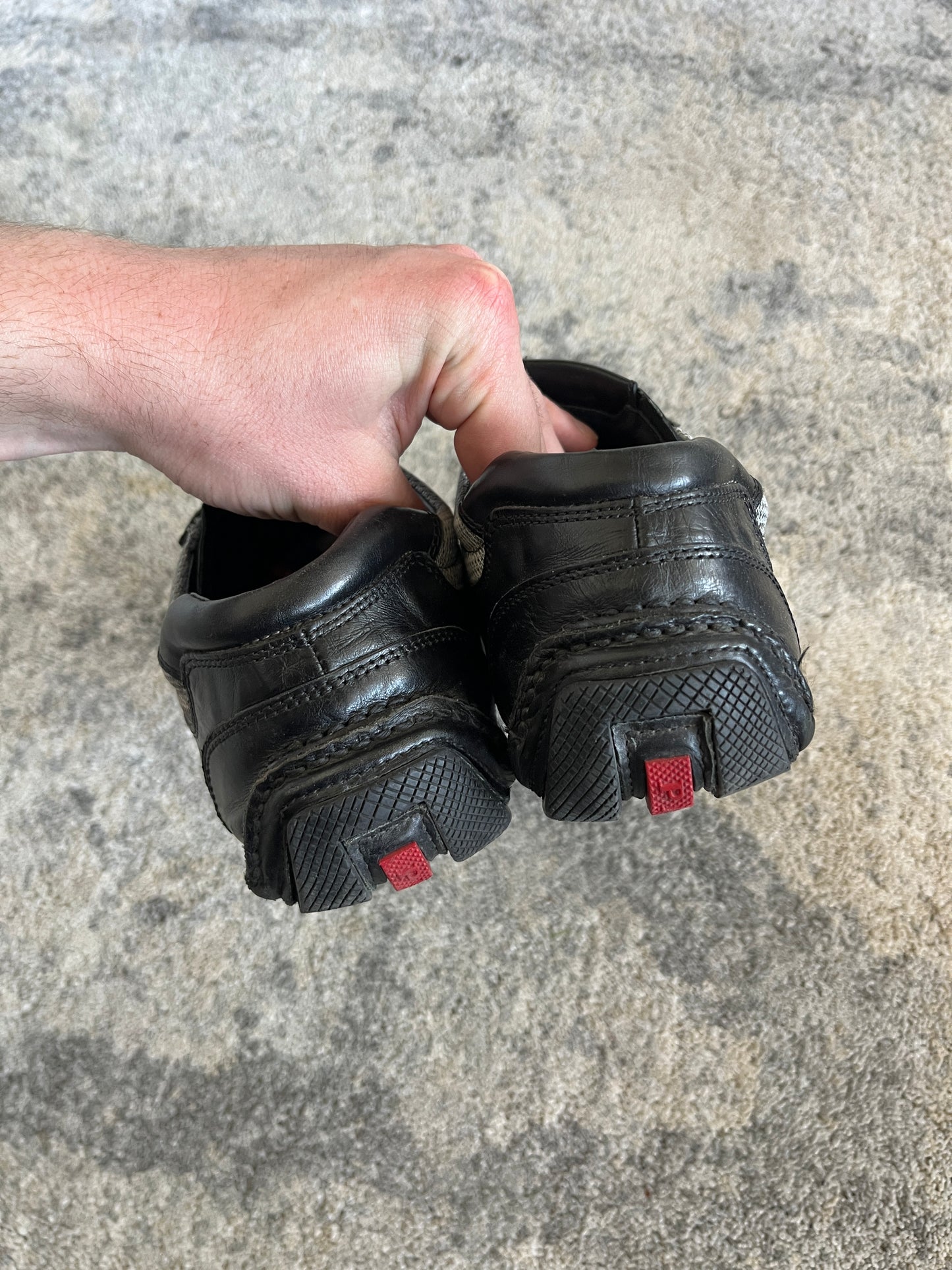 Prada 2000's leather flat trainers