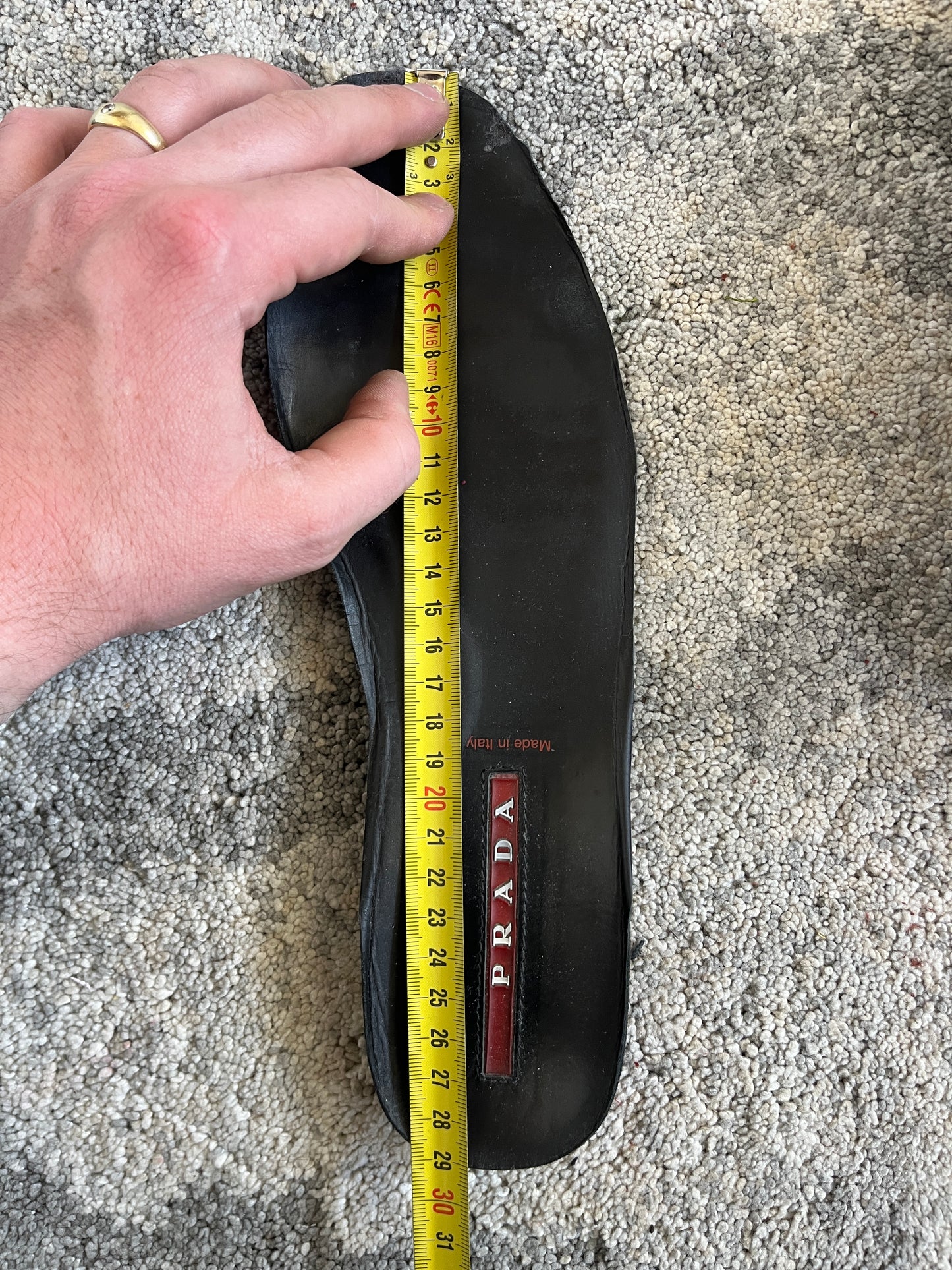 Prada 2000's leather flat trainers