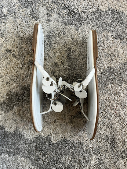 Miu Miu 2000's leather sequins flip flop