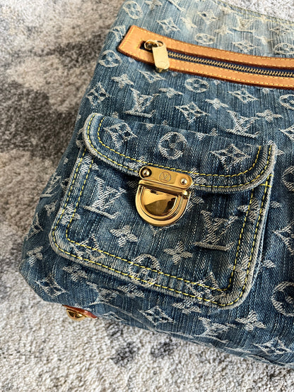 Louis Vuitton 2000's denim baggy PM bag