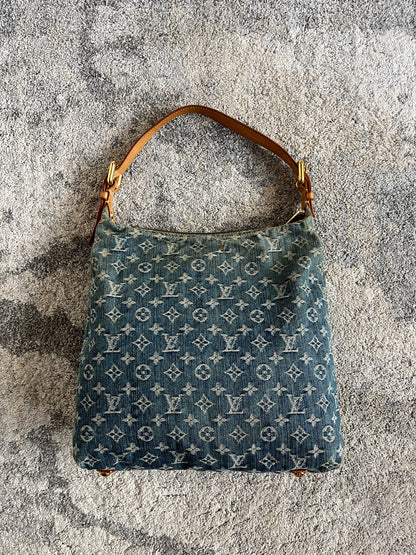 Louis Vuitton 2000's denim baggy PM bag