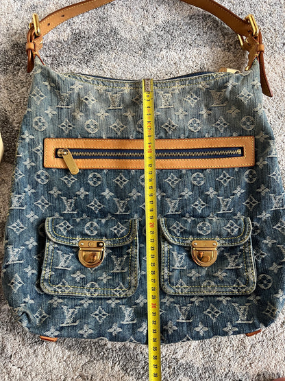 Louis Vuitton 2000's denim baggy PM bag