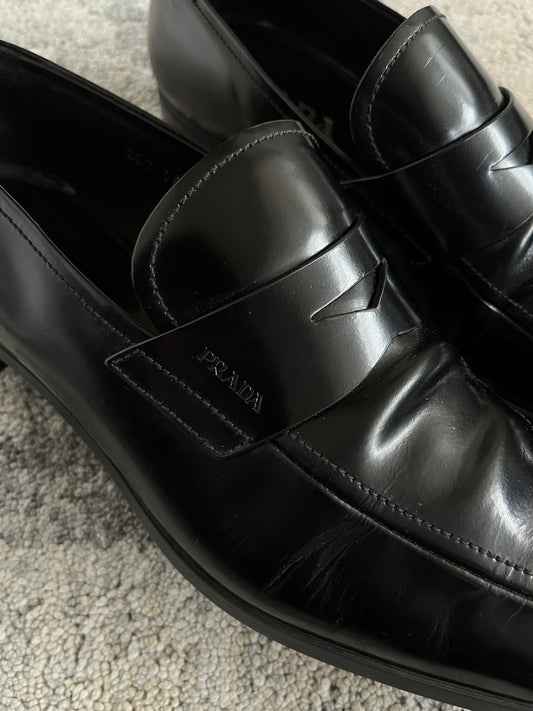Prada 2000's leather loafers