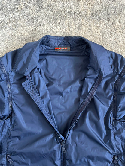 Prada SS2000 nylon convertible shirt