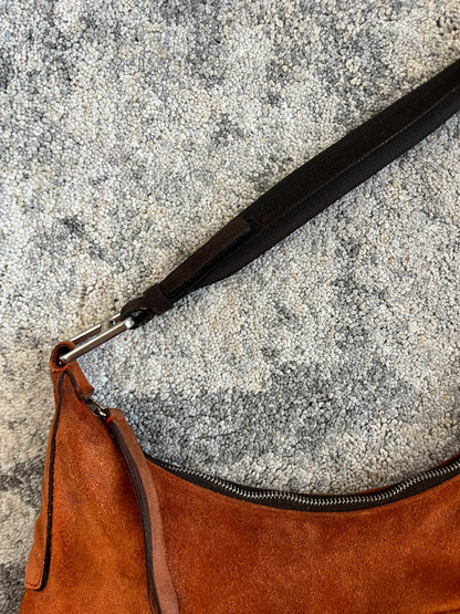 Prada FW1999 suede multipockets shoulder bag