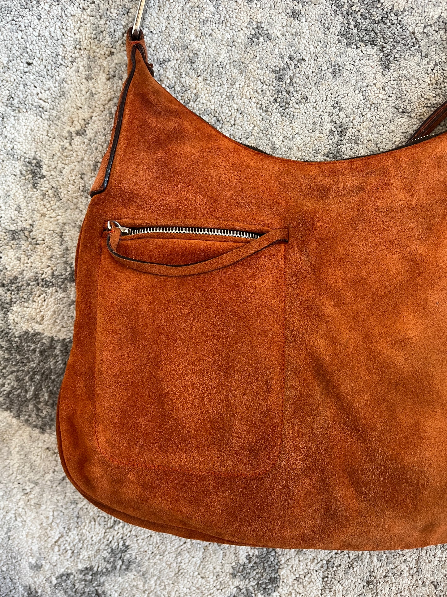 Prada FW1999 suede multipockets shoulder bag