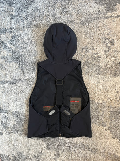 Prada FW1999 nylon vest with back strap