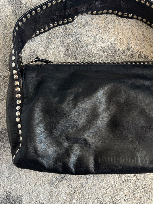 Miu Miu 1990's leather nails bag