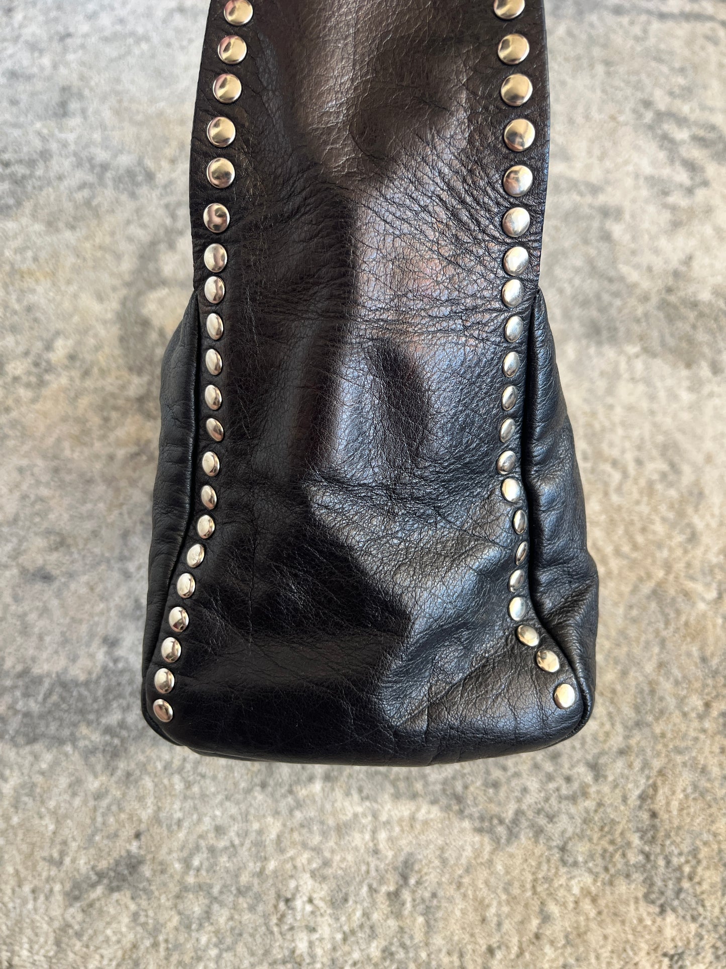 Miu Miu 1990's leather nails bag