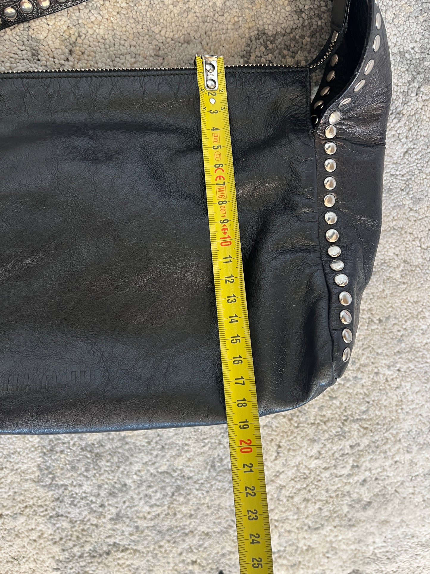 Miu Miu 1990's leather nails bag