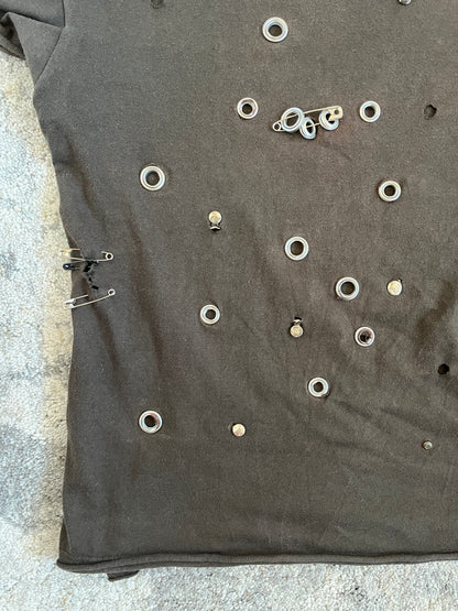 Gucci 2000's cotton perfored tee shirt