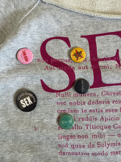Dolce & Gabbana SS2003 SEX pins crewneck