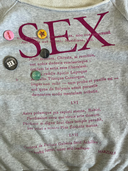 Dolce & Gabbana SS2003 SEX pins crewneck
