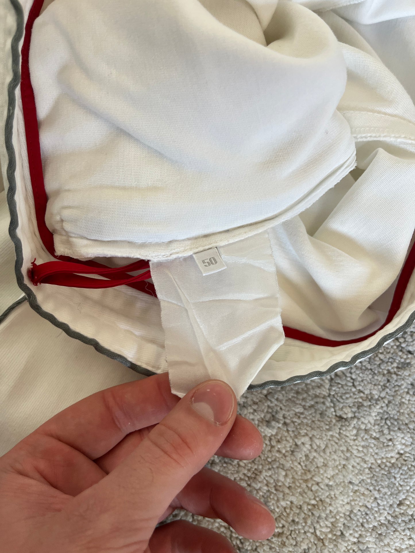 Prada 2000's pipping nylon pants
