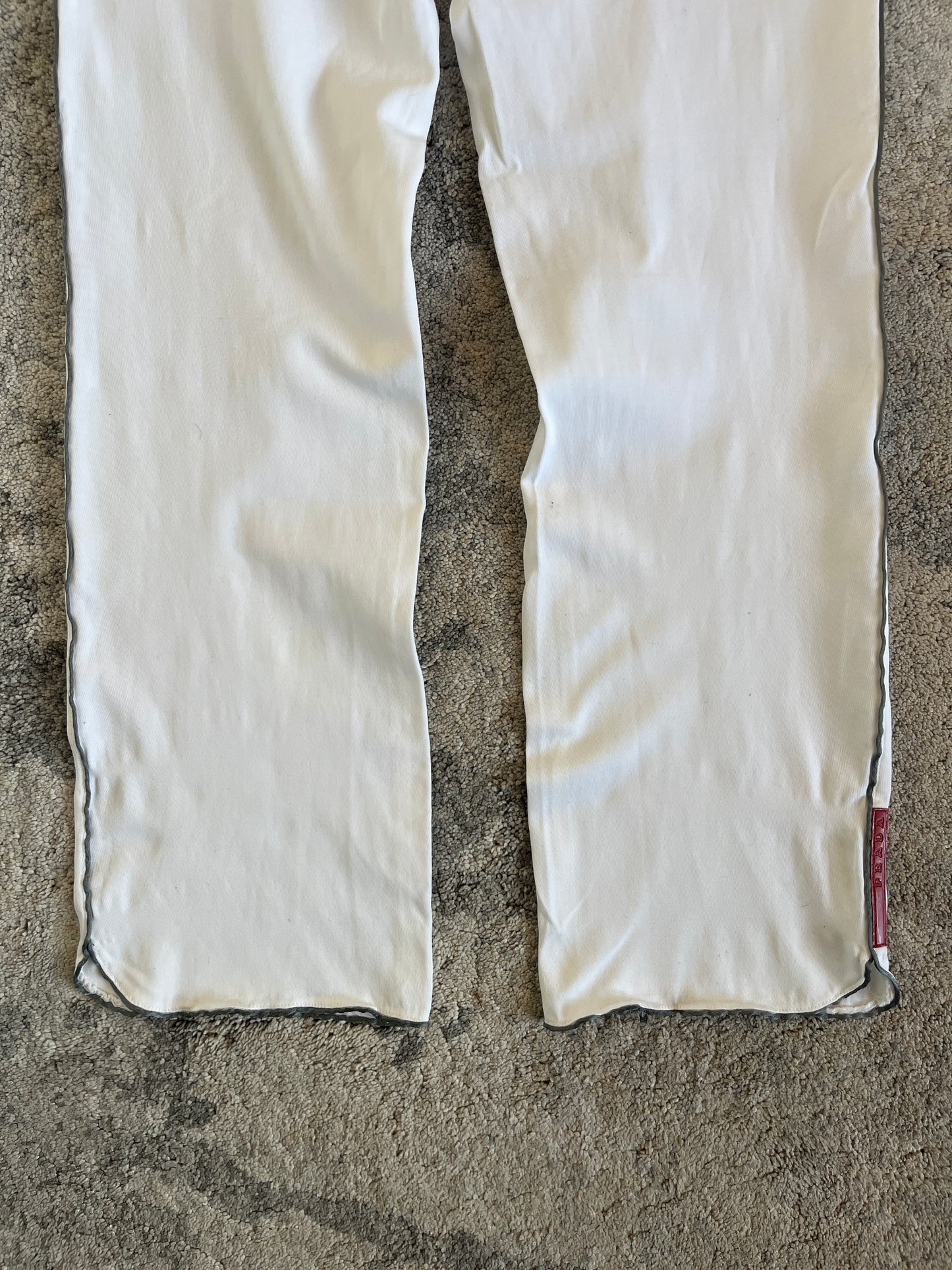Prada 2000's pipping nylon pants