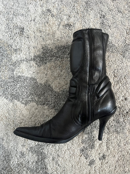 Miu Miu FW1999 motorcycle heels boots