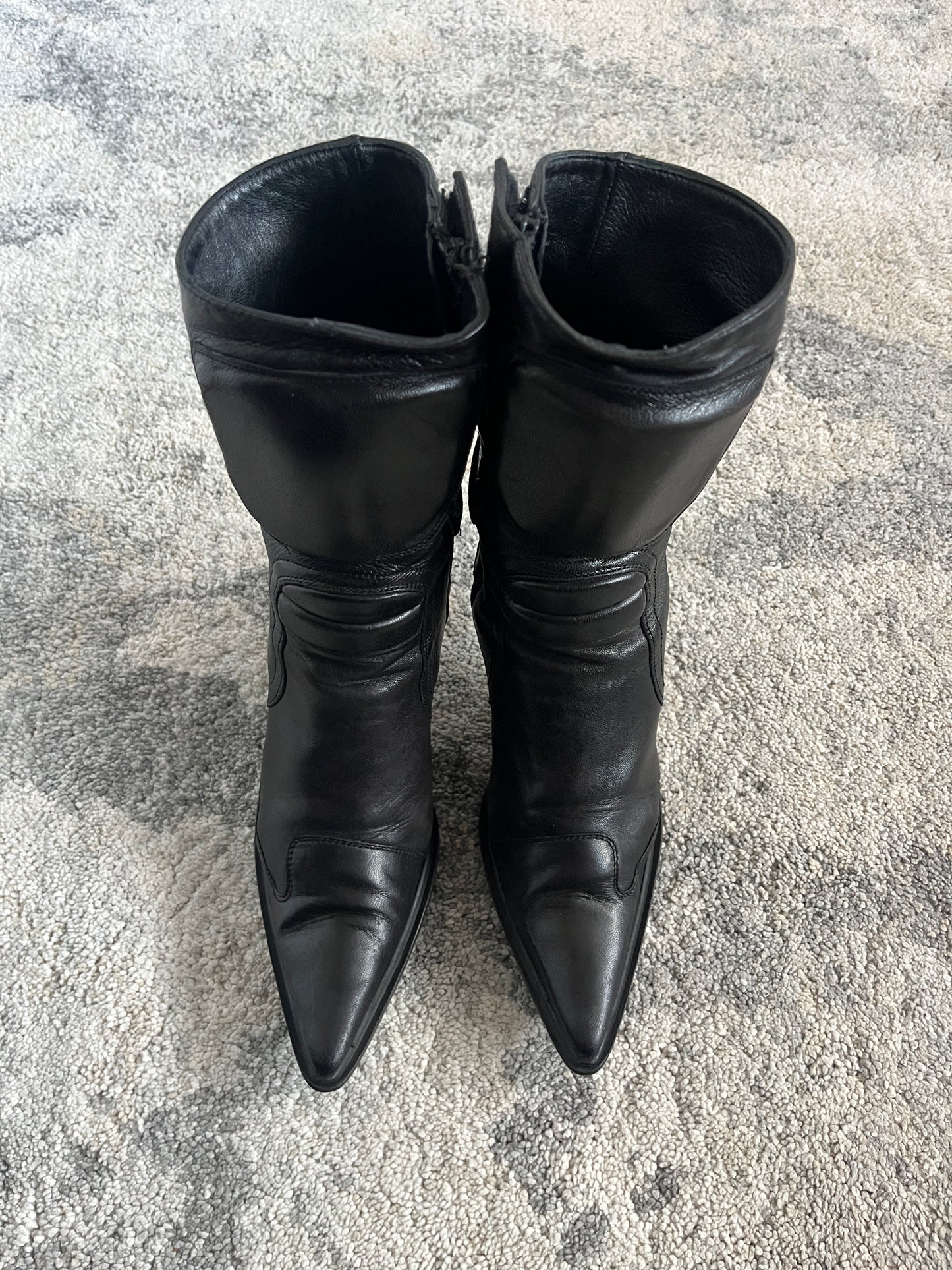 Miu Miu FW1999 motorcycle heels boots