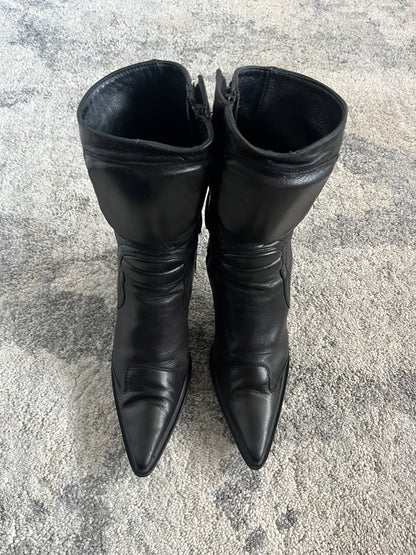 Miu Miu FW1999 motorcycle heels boots