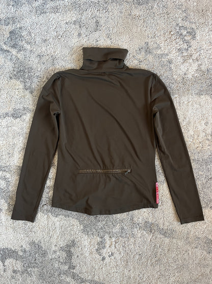 Prada 2000's turtleneck nylon  tee shirt