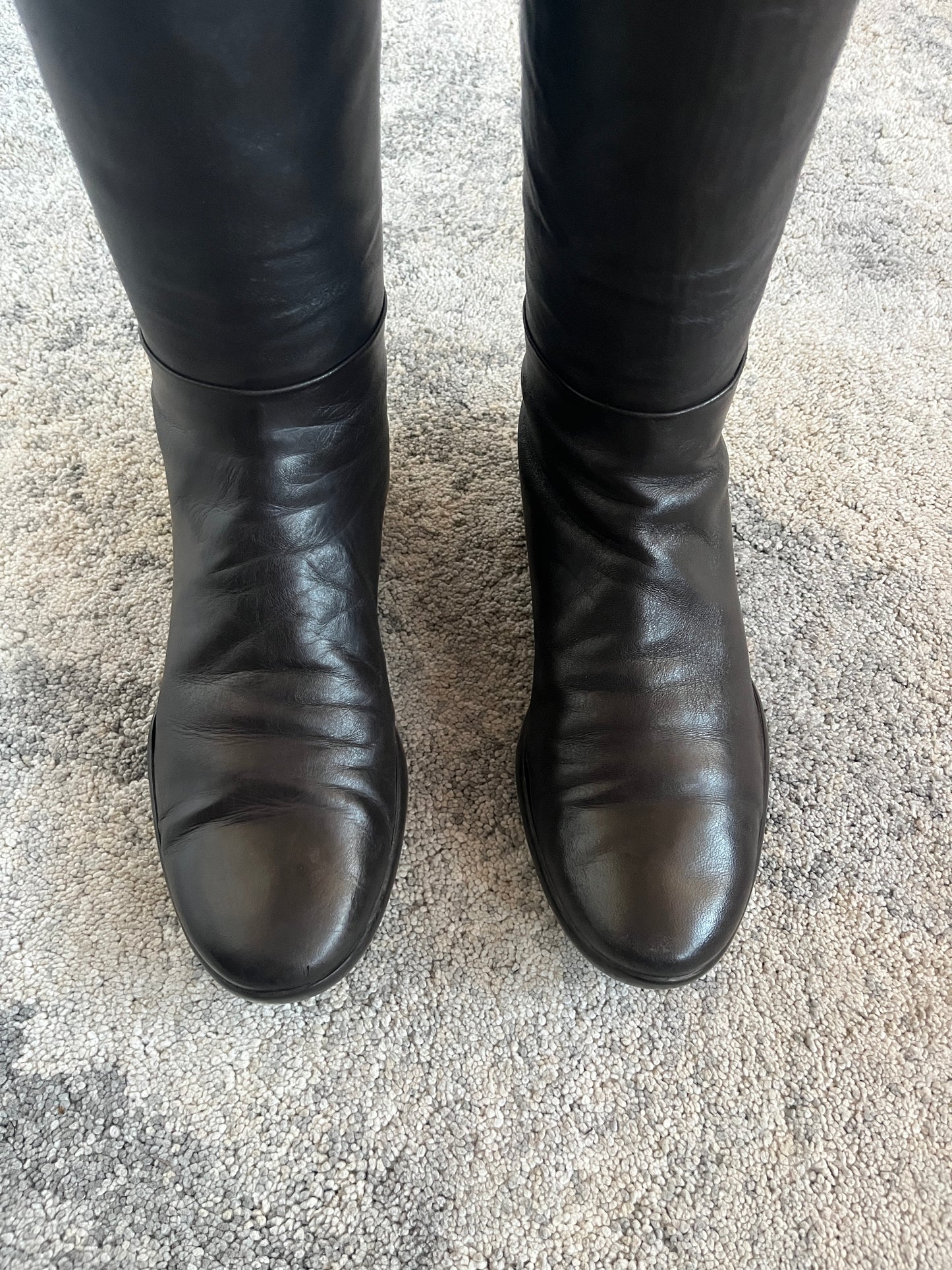 Prada 2000's leather velcro boots