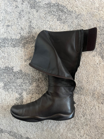 Prada 2000's leather velcro boots