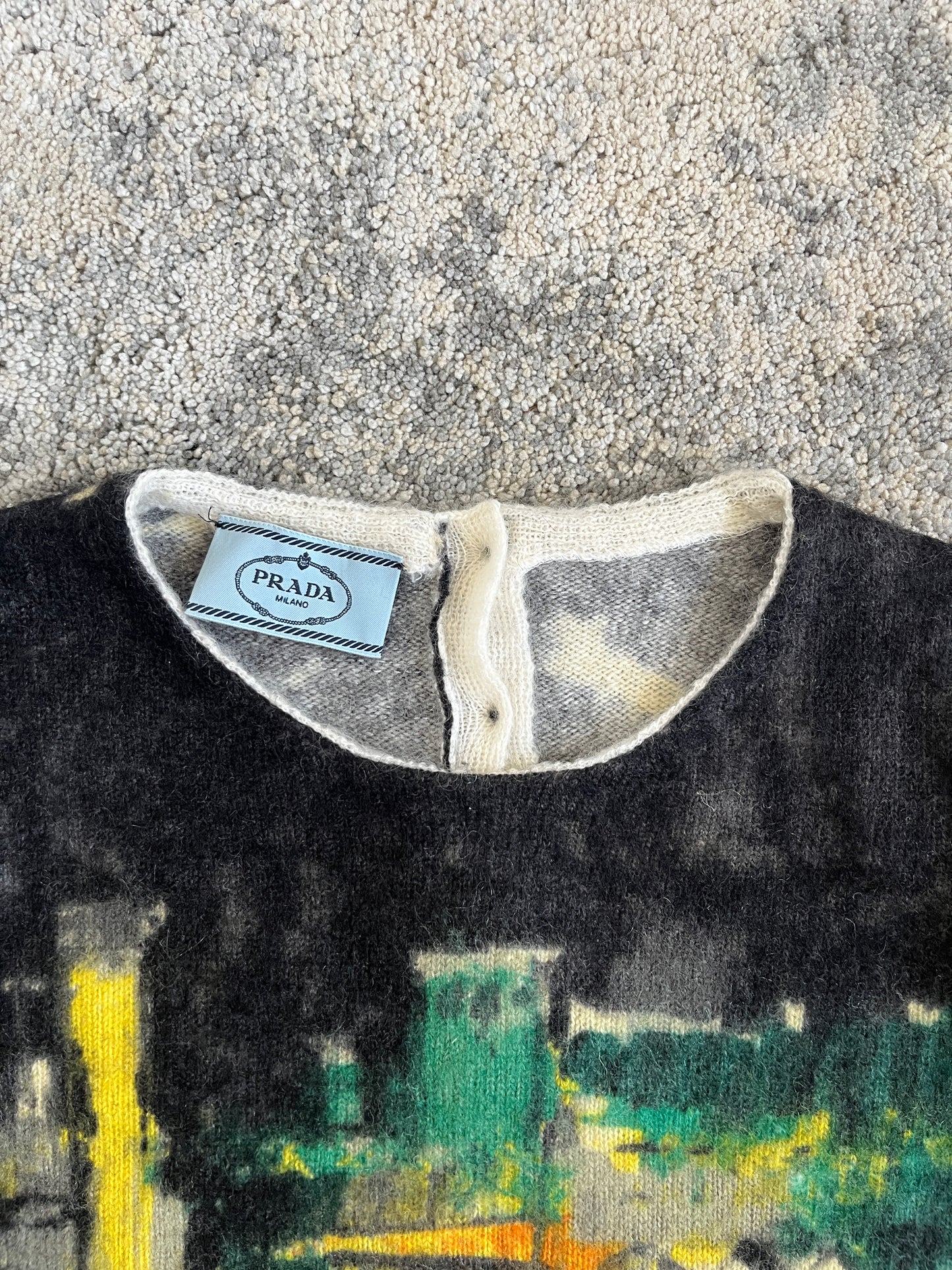 Prada FW2017 landscape wool sweater