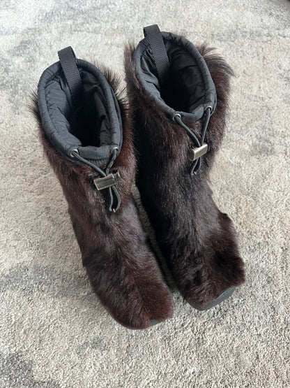 Prada FW1998 fur boots