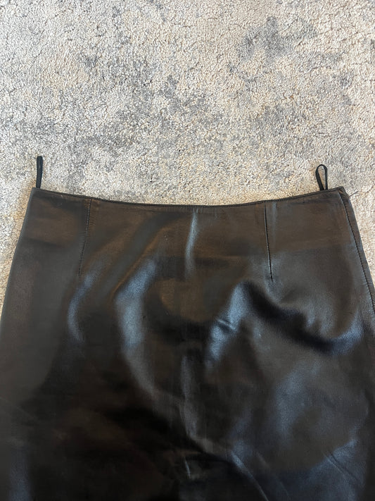 Prada 1999 leather skirt