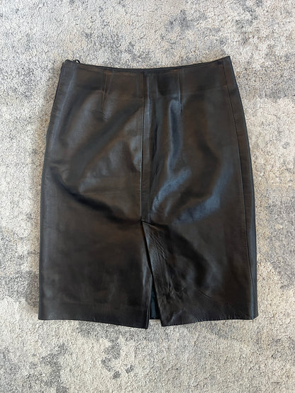 Prada 1999 leather skirt