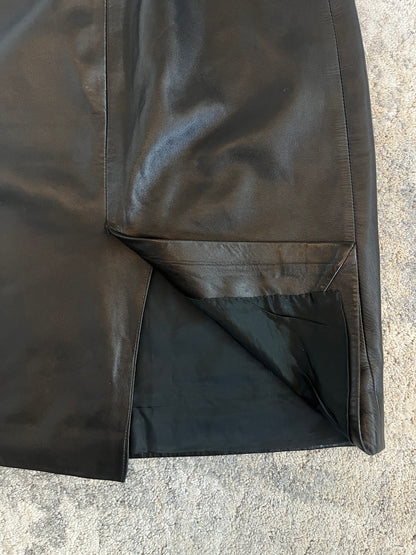 Prada 1999 leather skirt
