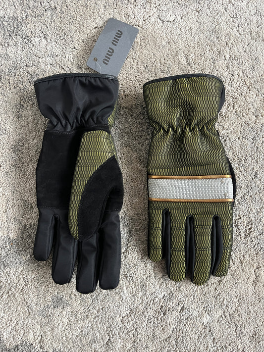 Miu Miu FW2004 nylon robot gloves