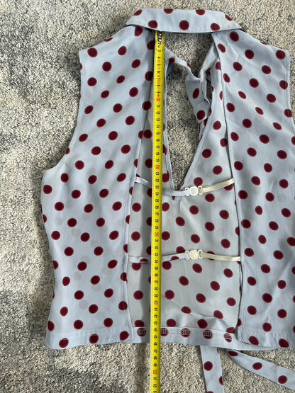 Prada SS2000 polka dot silk tanktop