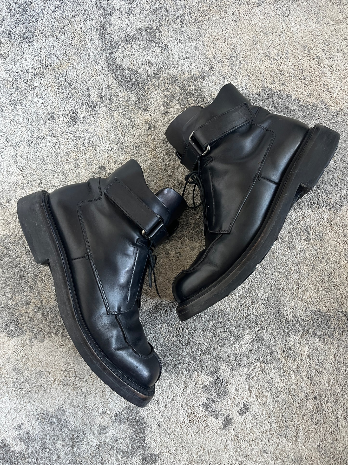 Prada FW1999 leather mid boots