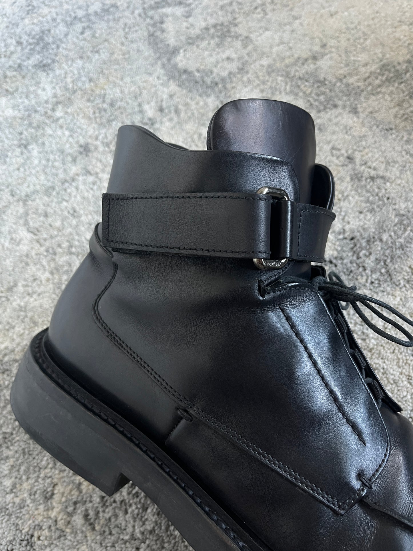 Prada FW1999 leather mid boots