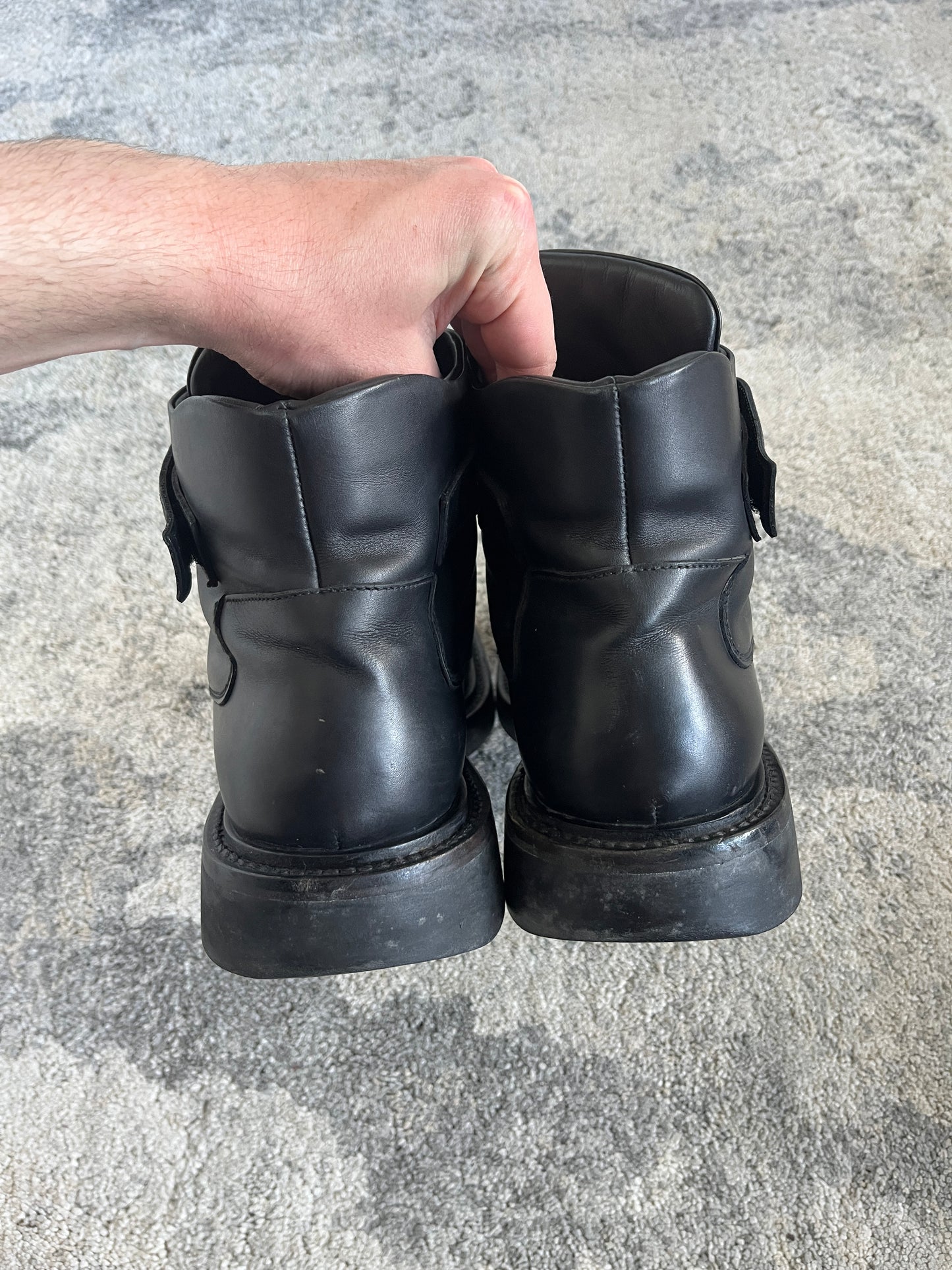Prada FW1999 leather mid boots
