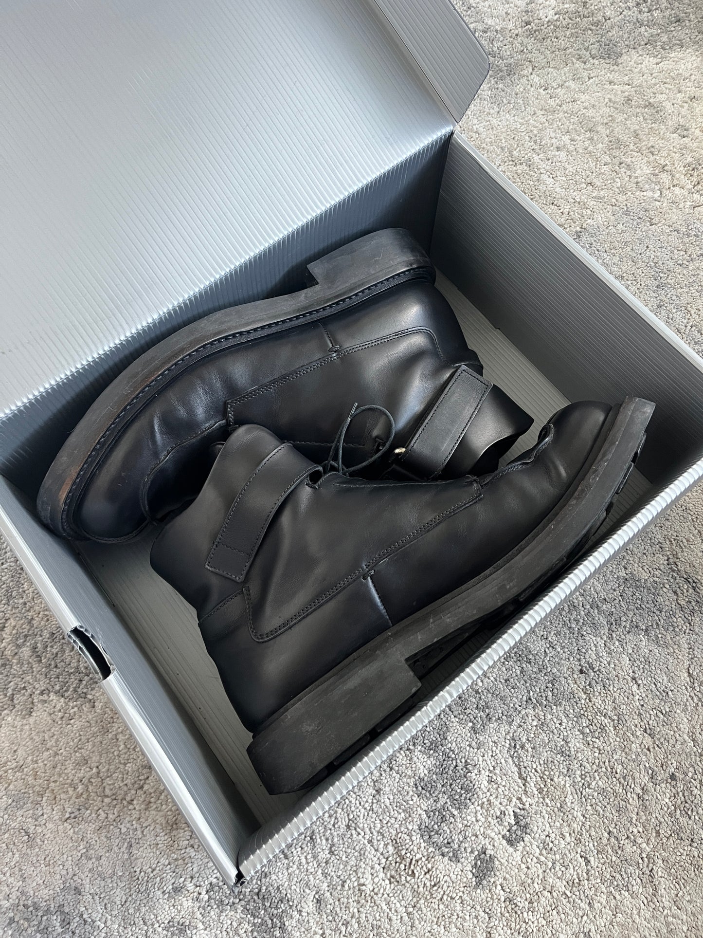 Prada FW1999 leather mid boots