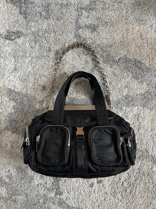 Prada 2010's wallet closure handbag
