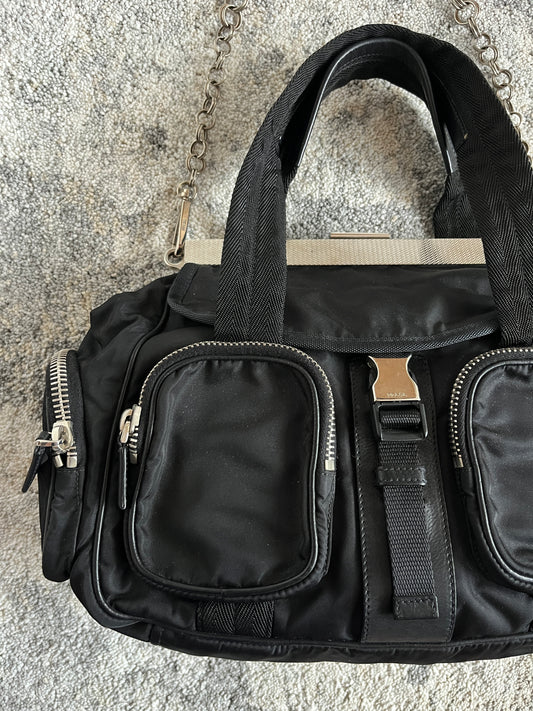 Prada 2010's wallet closure handbag