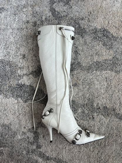 Balenciaga cagole leather boots
